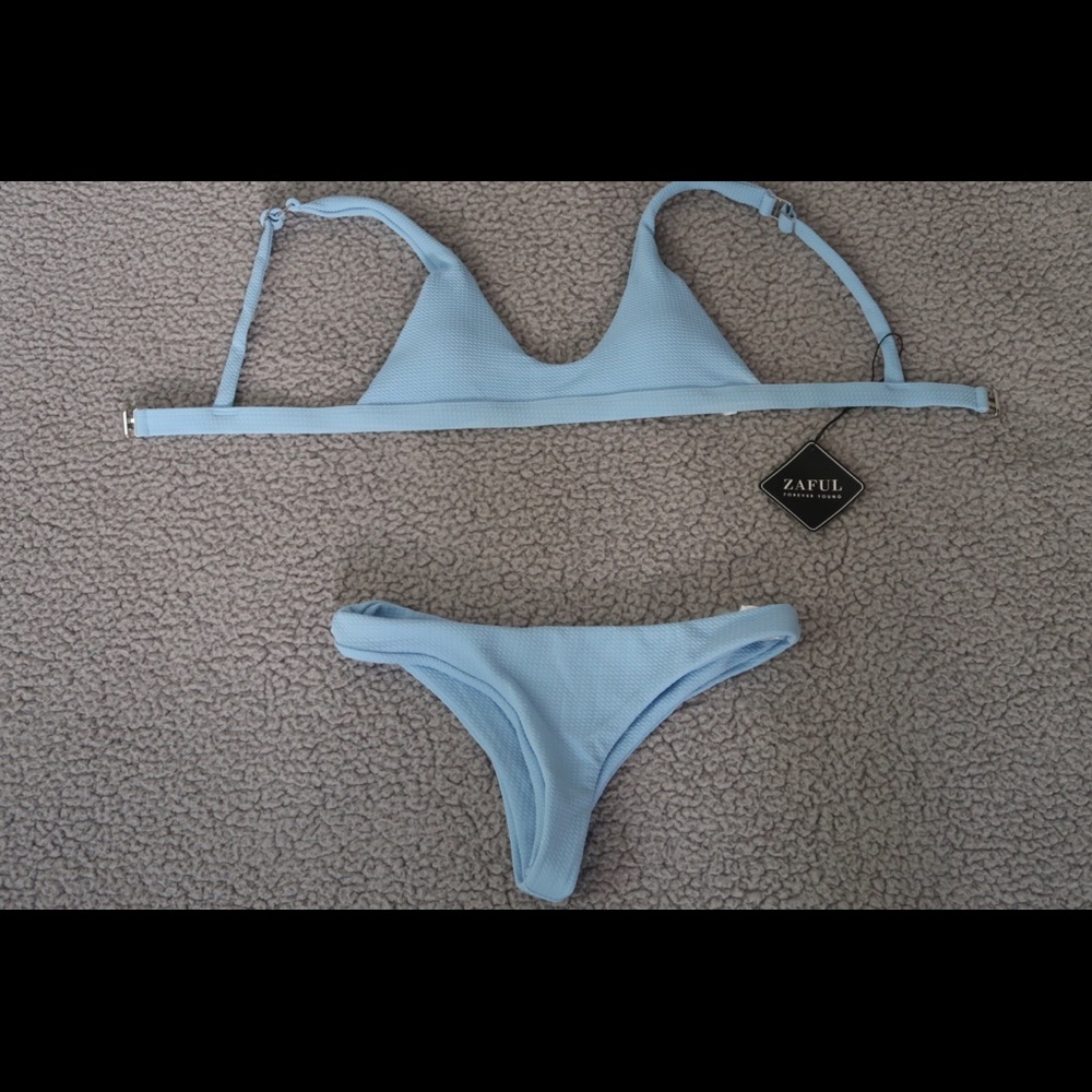 light blue bikini